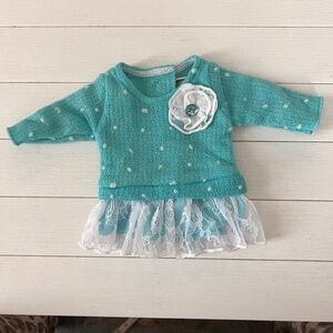 Dollie & Me Polka Dot & Lace Doll's Dress